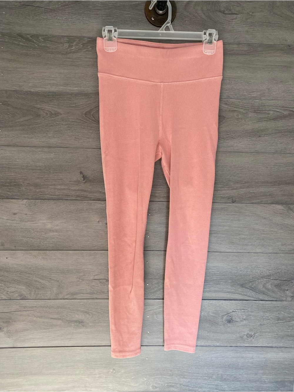 Pact Organic Cotton Ribbed Leggings Pink